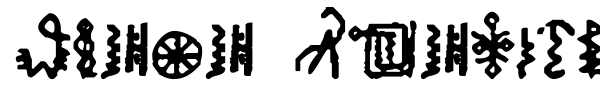 Bamum Symbols 1 font preview